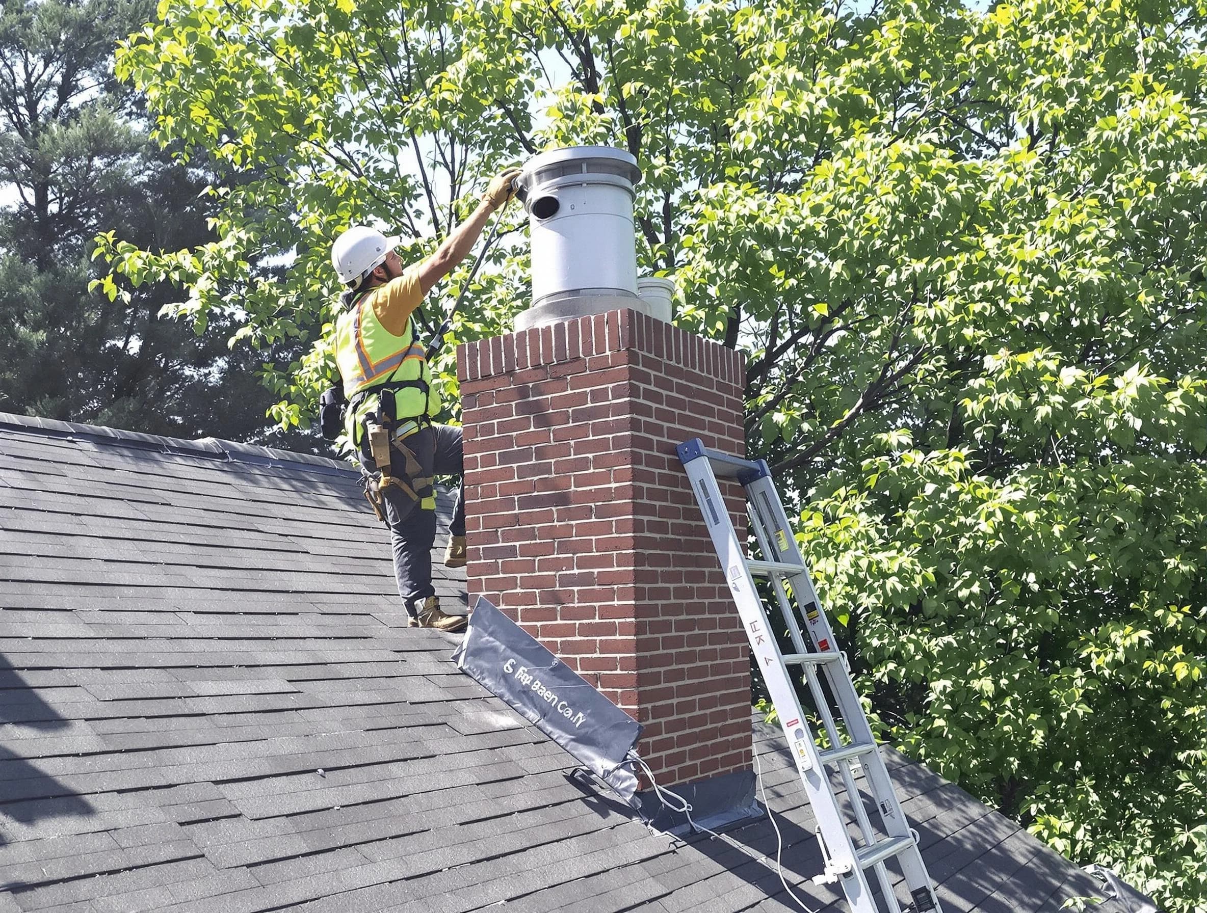 Chimney liner inspection by Spencer Chimney Sweep in Spencer, OK
