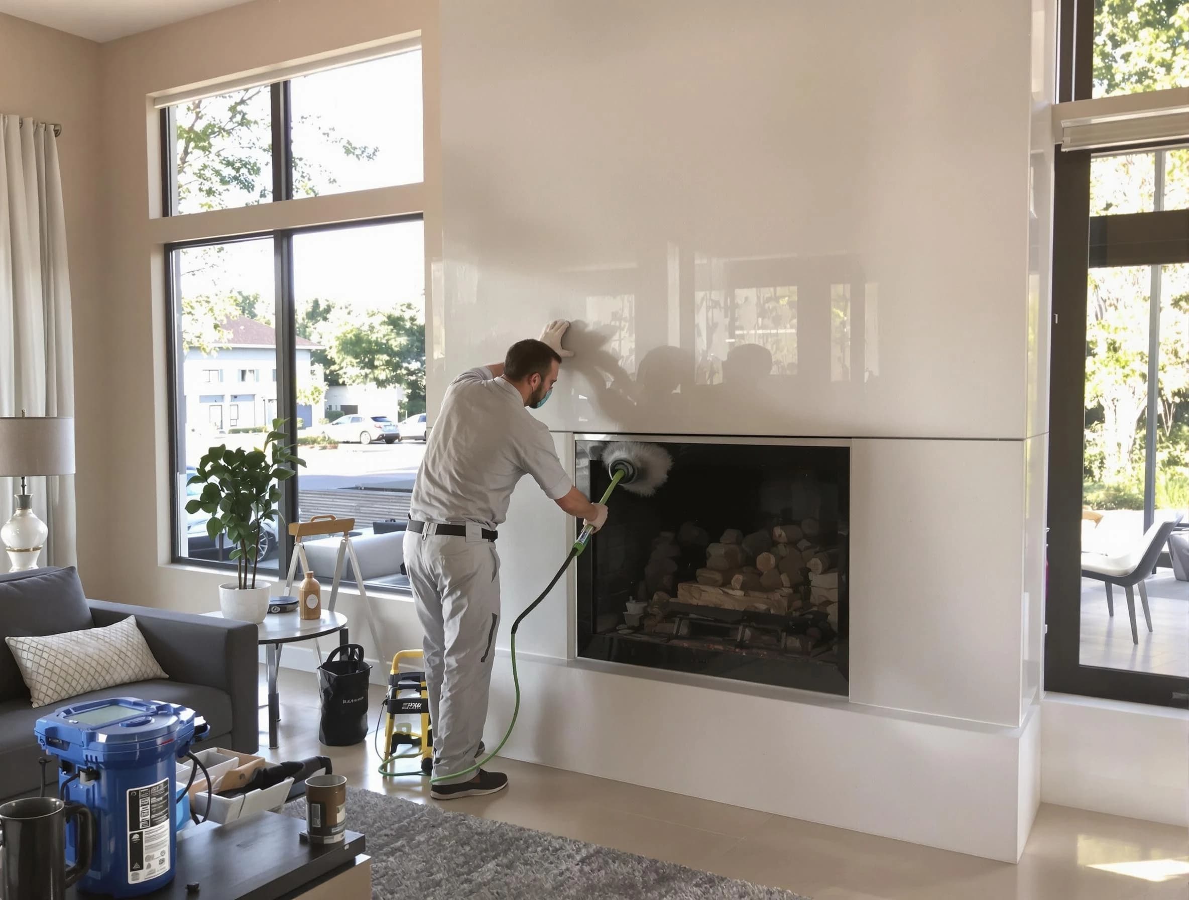 Spencer Chimney Sweep performing thorough soot removal in Spencer, OK