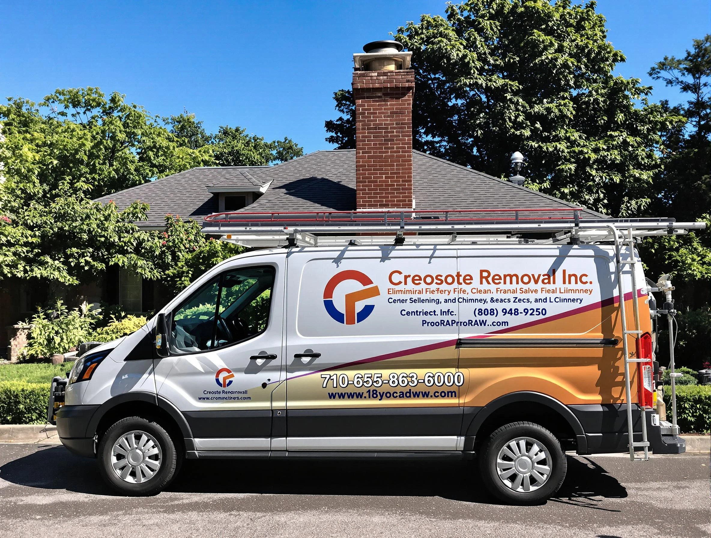 Spencer Chimney Sweep technician removing creosote safely in Spencer, OK